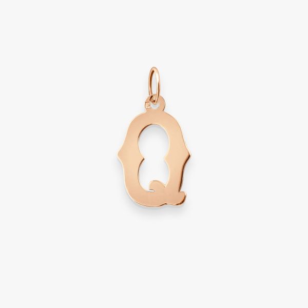 Pendentif Vanrycke Paris Lettrine Q Or rose 18k