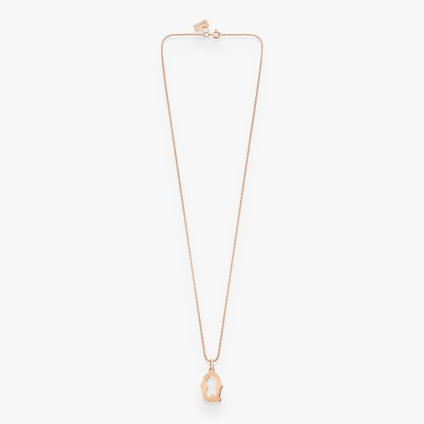Pendentif Vanrycke Paris Lettrine Q Or rose 18k