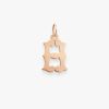 Pendentif Vanrycke Paris Lettrine H Or rose 18k