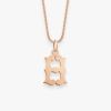Pendentif Vanrycke Paris Lettrine H Or rose 18k