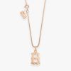 Pendentif Vanrycke Paris Lettrine H Or rose 18k