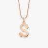 Pendentif Vanrycke Paris Lettrine S Or rose 18k