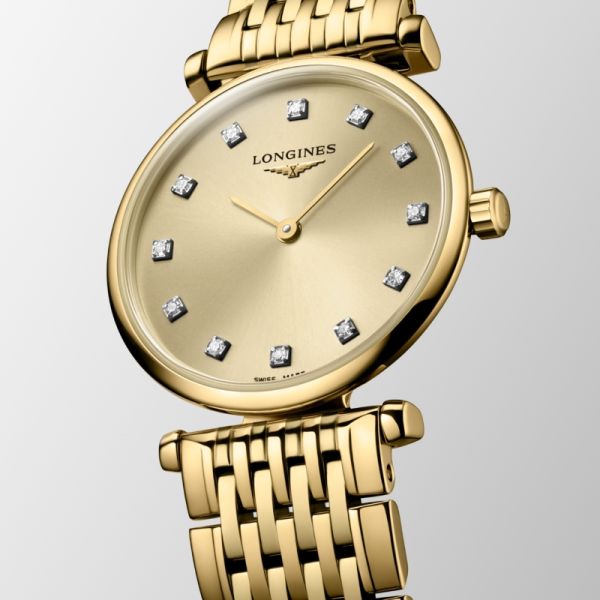 La Grande Classique De Longines Cadran Nacre bleue Bracelet Acier