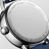 Longines Elegant Collection Moonphase Cadran Blanc mat Bracelet cuir