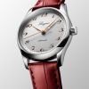 Longines Master Collection Cadran Argenté Bracelet Alligator