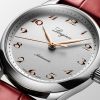 Longines Master Collection Cadran Argenté Bracelet Alligator
