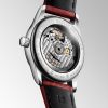 Longines Master Collection Cadran Argenté Bracelet Alligator