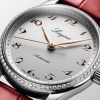Longines Master Collection Cadran Argenté Bracelet Bracelet Alligator