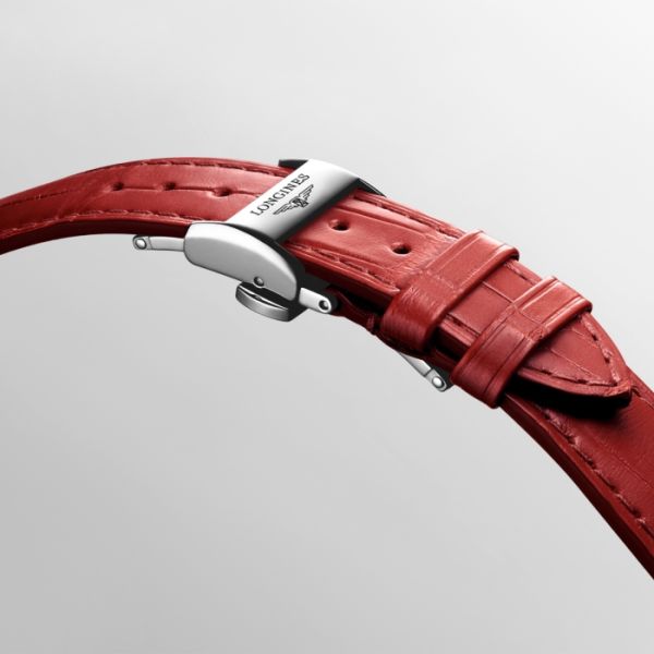 Longines Master Collection Cadran Argenté Bracelet Bracelet Alligator