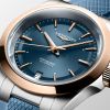 Conquest Cadran Bleu soleillé Bracelet Bracelet caoutchouc