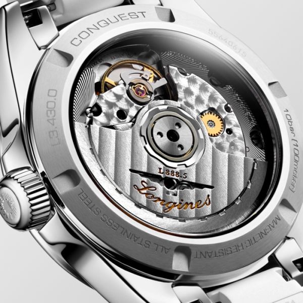 Conquest Cadran Nacre blanche Bracelet Bracelet caoutchouc