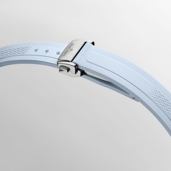 Montre Conquest Cadran Bleu soleillé Bracelet caoutchouc