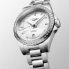 Montre Longines Conquest Cadran Nacre blanche Bracelet Acier