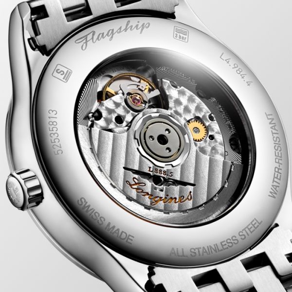 Montre Longines Flagship Cadran Vert soleillé Bracelet Acier