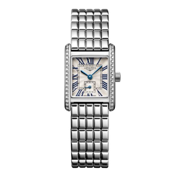 Montre Mini Dolcevita Cadran Argenté "flinqué" Bracelet Acier