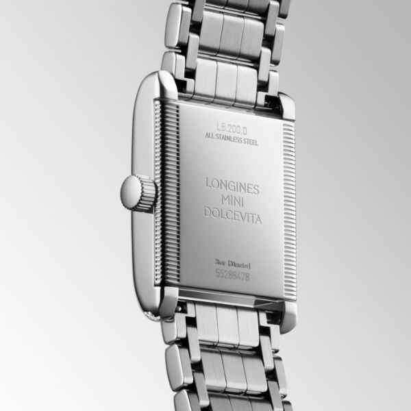 Montre Mini Dolcevita Cadran Argenté "flinqué" Bracelet Acier