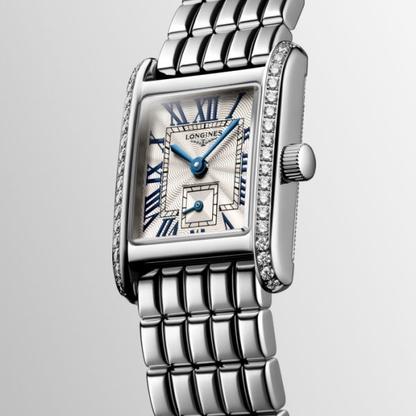 Montre Mini Dolcevita Cadran Argenté "flinqué" Bracelet Acier