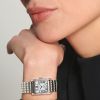 Montre Mini Dolcevita Cadran Argenté "flinqué" Bracelet Acier