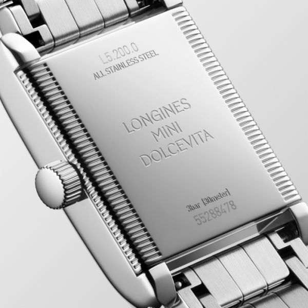 Montre Mini Dolcevita Cadran Argenté "flinqué" Bracelet Acier