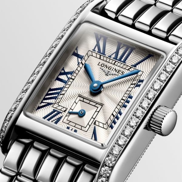 Montre Mini Dolcevita Cadran Argenté "flinqué" Bracelet Acier