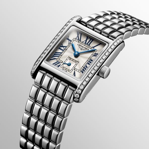 Montre Mini Dolcevita Cadran Argenté "flinqué" Bracelet Acier