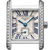 Montre Mini Dolcevita Cadran Argenté "flinqué" Bracelet Acier