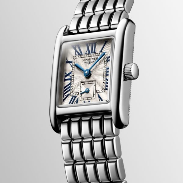Montre Longines Mini Dolcevita Cadran Argenté "flinqué" Bracelet Acier