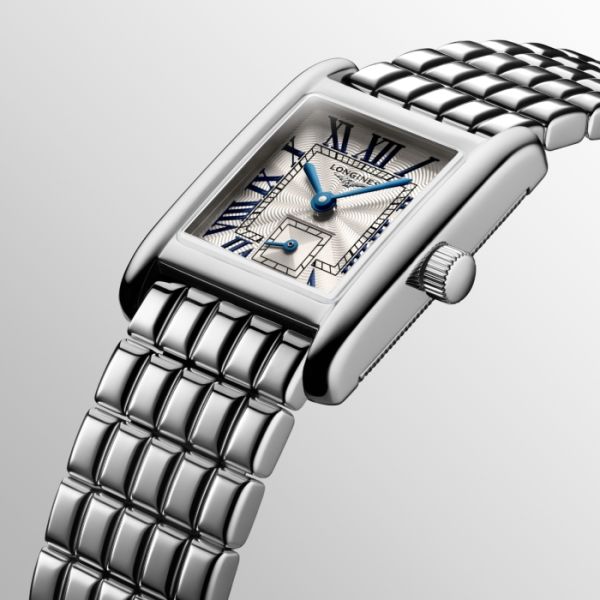 Montre Mini Dolcevita Cadran Argenté "flinqué" Bracelet Acier