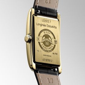Montre Longines Dolcevita Cadran Argenté "flinqué" Bracelet Alligator