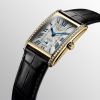 Montre Longines Dolcevita Cadran Argenté "flinqué" Bracelet Alligator