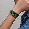 Montre Longines Dolcevita Cadran Vert Bracelet Alligator