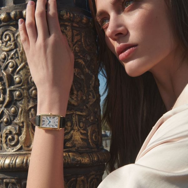 Montre Longines Dolcevita Cadran Argenté "flinqué" Bracelet Alligator
