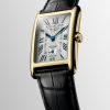 Montre Longines Dolcevita Cadran Argenté "flinqué" Bracelet Alligator