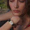 Montre Longines Dolcevita Cadran Argenté "flinqué" Bracelet Alligator