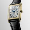 Montre Longines Dolcevita Cadran Argenté "flinqué" Bracelet Alligator