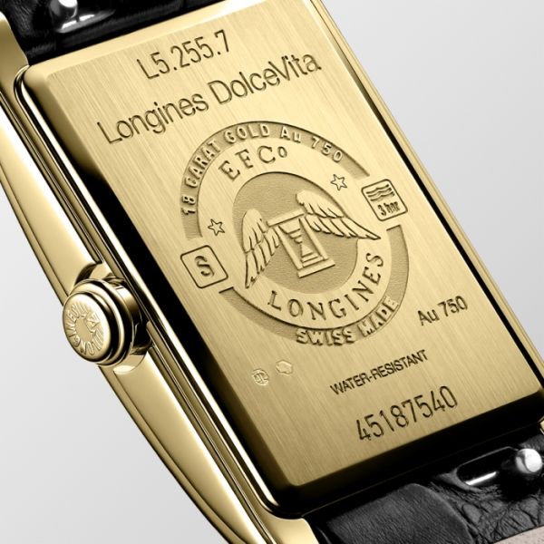 Montre Longines Dolcevita Cadran Argenté "flinqué" Bracelet Alligator