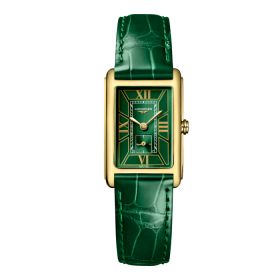 LMontre ongines Dolcevita Cadran Vert Bracelet Alligator