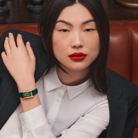 LMontre ongines Dolcevita Cadran Vert Bracelet Alligator