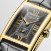 Montre Longines Dolcevita Cadran Anthracite Bracelet Alligator