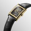 Montre Longines Dolcevita Cadran Anthracite Bracelet Alligator