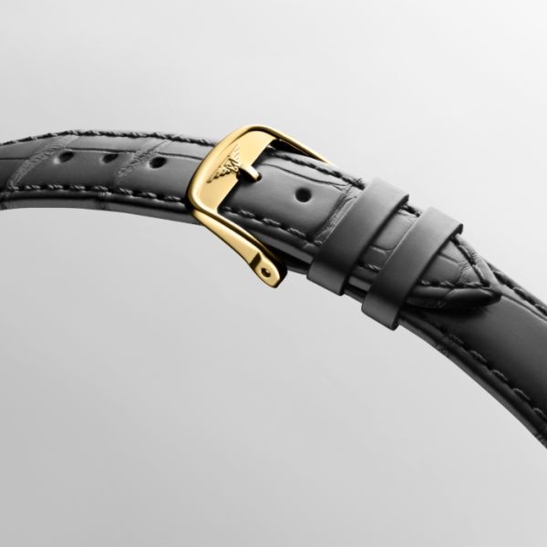 Montre Longines Dolcevita Cadran Anthracite Bracelet Alligator