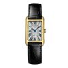 Montre Longines Dolcevita Cadran Argenté "flinqué" Bracelet Alligator