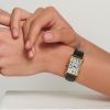 Montre Longines Dolcevita Cadran Argenté "flinqué" Bracelet Alligator