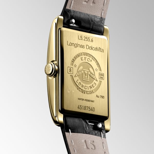 Montre Longines Dolcevita Cadran Argenté "flinqué" Bracelet Alligator