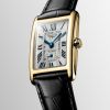 Montre Longines Dolcevita Cadran Argenté "flinqué" Bracelet Alligator