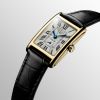 Montre Longines Dolcevita Cadran Argenté "flinqué" Bracelet Alligator