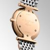 Montre La Grande Classique De Longines Cadran Vert soleillé Bracelet Acier et traitement PVD rouge