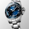Montre Longines Hydroconquest Cadran Bleu soleillé Bracelet Acier