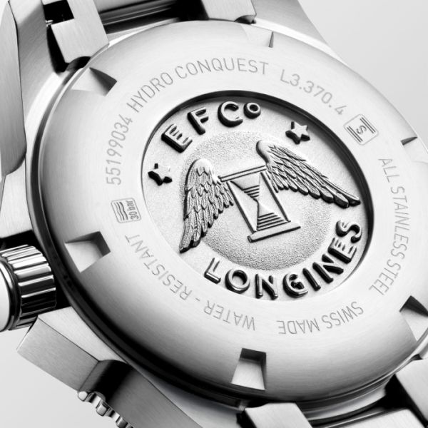 Montre Longines Hydroconquest Cadran Bleu soleillé Bracelet Acier