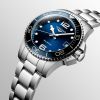 Montre Longines Hydroconquest Cadran Bleu soleillé Bracelet Acier